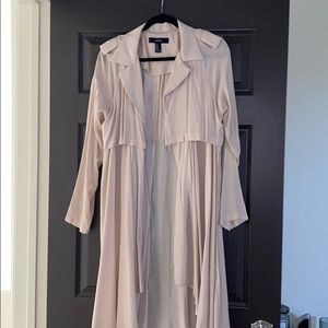 Forever 21 blush/cream duster trench style